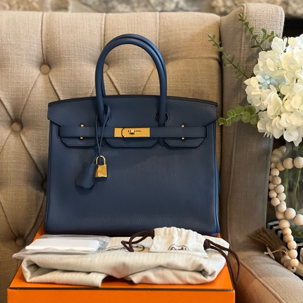 ❌SOLD❌Hermes Birkin 30 Deep Blue
Togo leather with Gold hardware